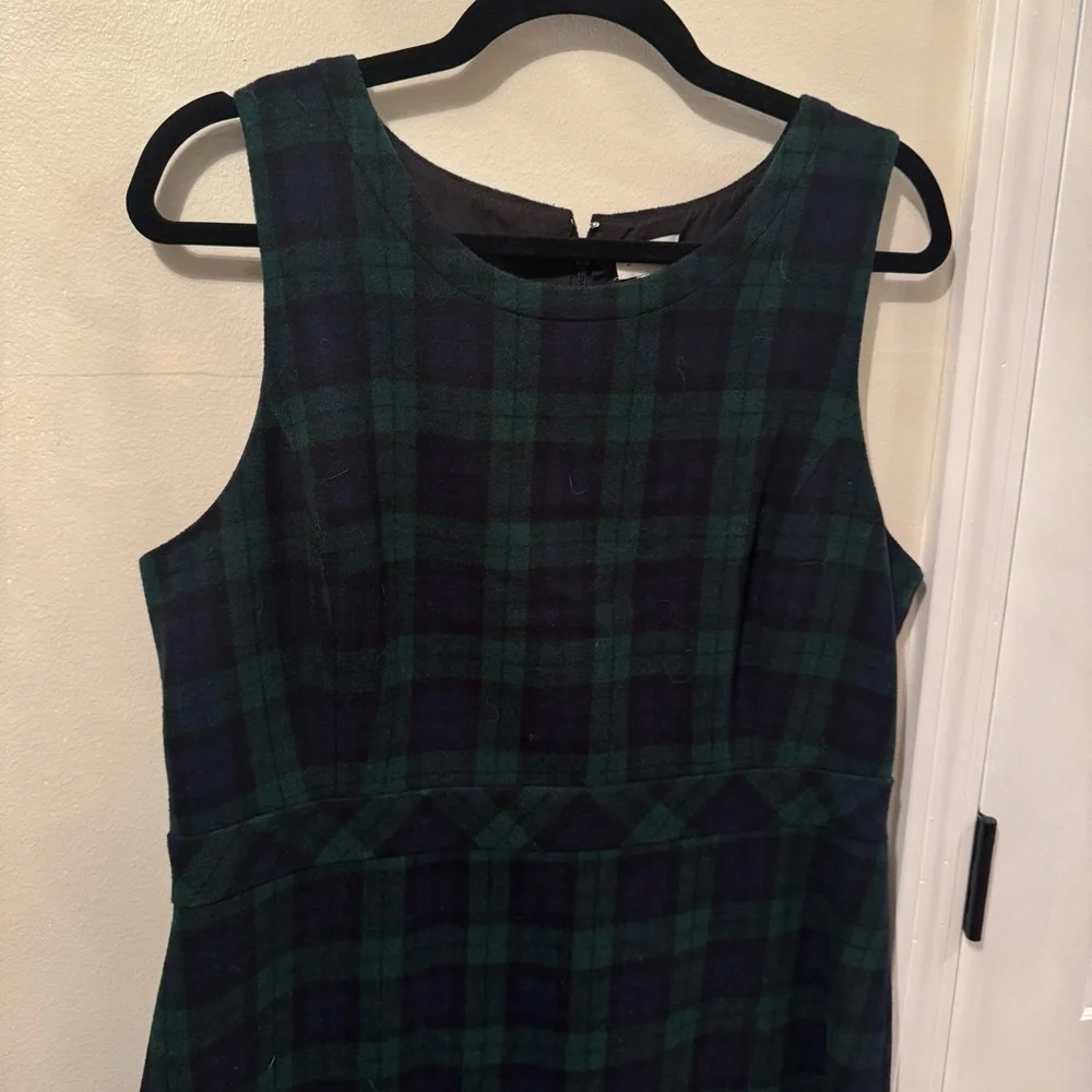 J. Crew Blackwatch Plaid Sheath Dress - Picture 4 of 5